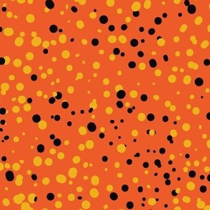 Large // Spooky Speckled Spots: Halloween-Inspired Blender -  Orange