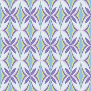 retro petals purple