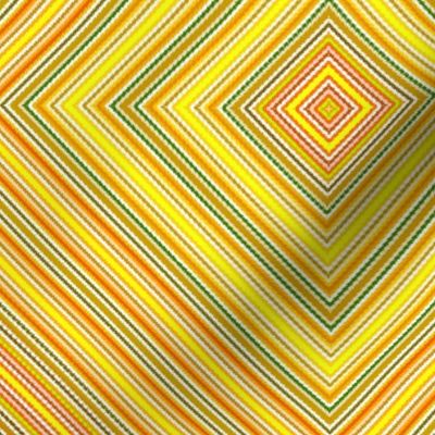 Narrow Hippie Stripes in Yellow Boxes