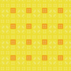 Geometry squares in optimism lemon line and mari gold  colour