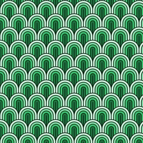 Geometric Pattern: Art Deco Arch: Malachite (standard version)