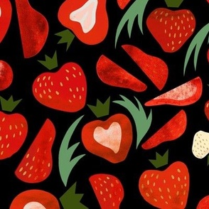 Valentine's strawberries red/black (L)
