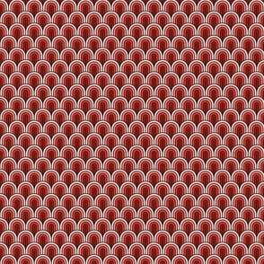 Geometric Pattern: Art Deco Arch: Pomegranate (small version)