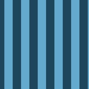 Dark and Light Navy Blue, Tonal Stripe Fabric