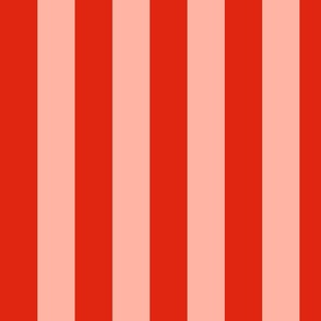 Circus stripes red/ pink