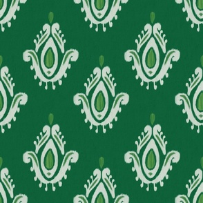 Ikat pattern green