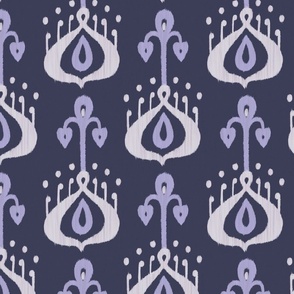 ikat pattern violet dark 1