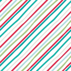 Diagonal Lines-Fresh Crisp Palette