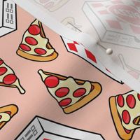 Pizza Party - Pizza box & Pepperoni slice - light pink - LAD22