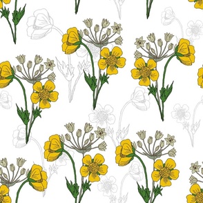 Yellow Wildflowers - large