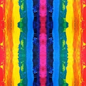 Painted Rainbow stripes