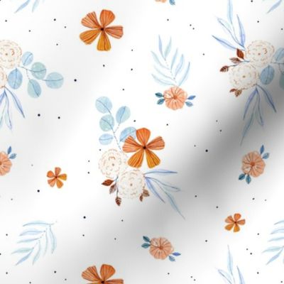 Fresh Colors Watercolor Floral Pattern 5