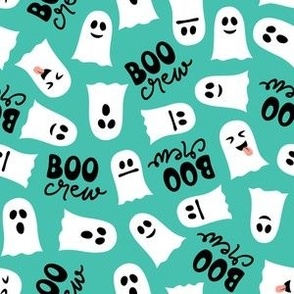Boo Crew - toss on teal - LAD22