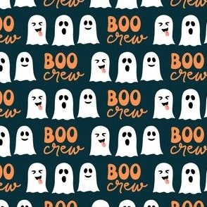 Boo Crew - dark teal - halloween ghost - LAD22