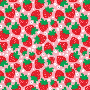 strawberry flower mix on blush large