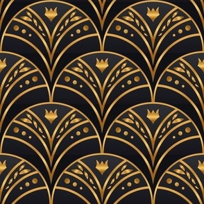 Gold Deco Tulips