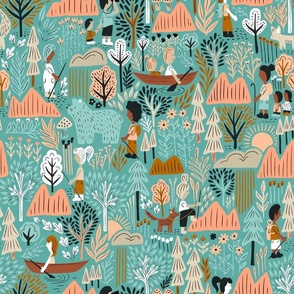 A Walk in the Woods (teal)