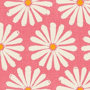 floral daisies XL extra large watermelon