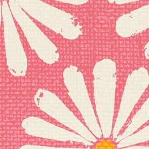Floral Daisy Pinwheels - Watermelon - Jumbo