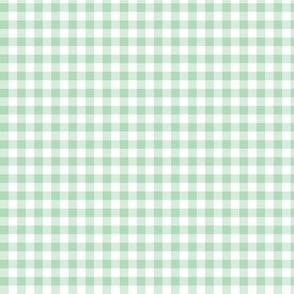 1/4" Jade Green Gingham checks 