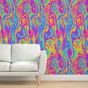 Trippy Psychedelic Rainbow Marble (Large Scale)