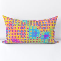 Trippy Tie Dye Rainbow Disco Dots (Large Scale)