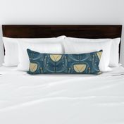 Modern Deco Tulip Dusty Blue - Large Scale