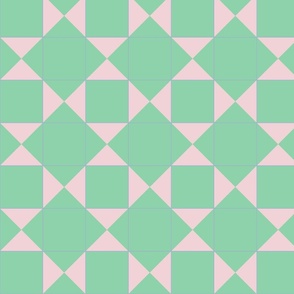 Minimal Bold Jade and Candy Cotton Tiles