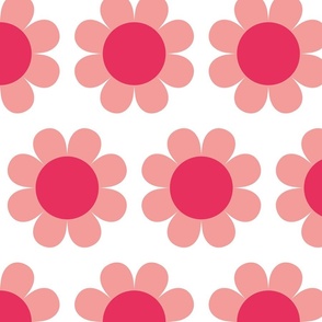 Comfy Marmalade - Flower Doodles Pink reverse large