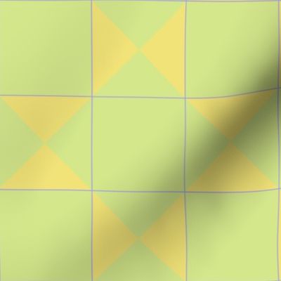 Minimal Bold Honeydew and Buttercup Tiles