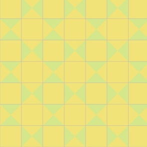 Minimal Bold Buttercup and Honeydew Tiles