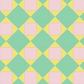 Minimal Bold Jade - Buttercup - Candy Cotton Tiles