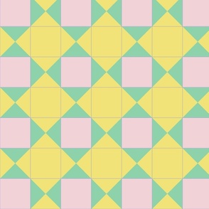 Minimal Bold Buttercup - Jade - Candy Cotton Tiles