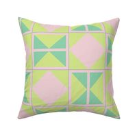 Bold Diamonds Honeydew - Cotton Candy - Jade Tiles