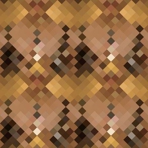 Bronze Squares Diamond Mosaic