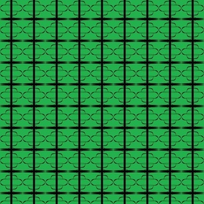 Black and Green Geometric