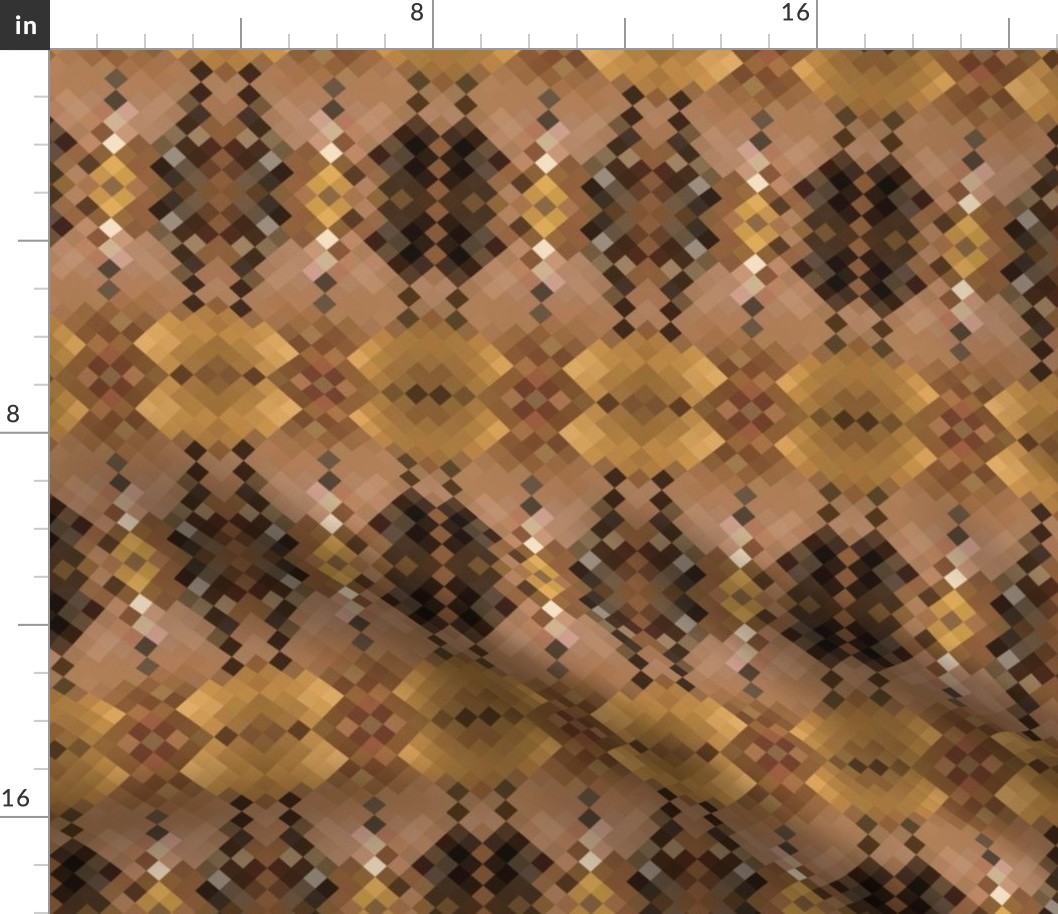 Bronze and Brown Mosaic Pattern