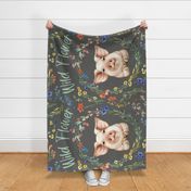 36x54 blanket wild flower pig grey