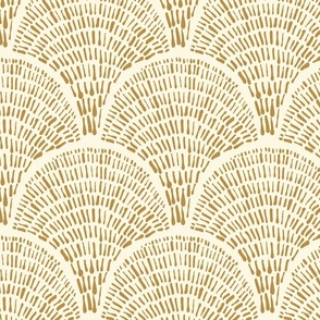 Field Arches Mustard on Cream Large