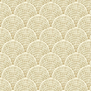 Field Arches Mustard on Cream Small