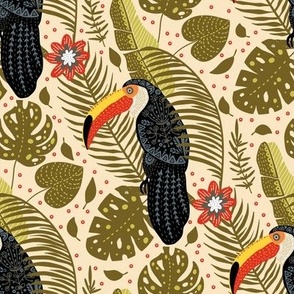 Toucan bird – tropical jungle rainforest