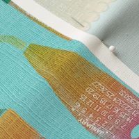 2024 Calendar Artist Supplies Tea Towel Wall Hanging 