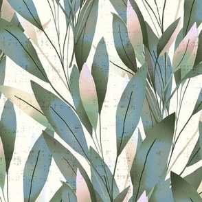 wise sage muted pastels on ivory
