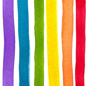 Rainbow watercolor stripes 