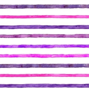 Watercolor Stripe in Purple and Pink - Angelina Maria Designs