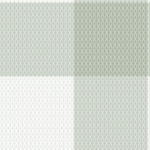 Woolen woven minimalist boho texture gingham plaid design in sage green neutral pastel wallpaper