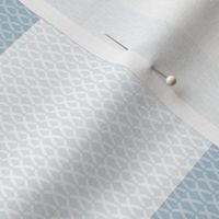 Woolen woven minimalist boho texture gingham plaid design in moody blue wallpaper