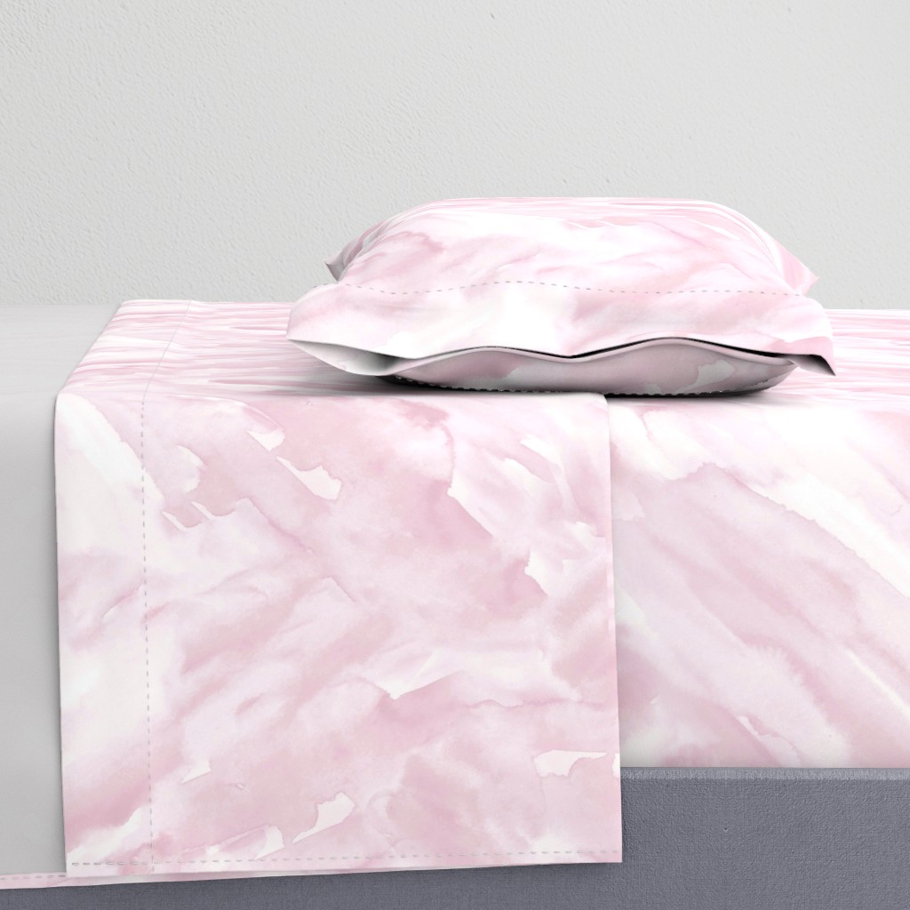 Watercolor  marble messy paint nature canvas basic painted texture in soft powder pink white LARGE wallpaper