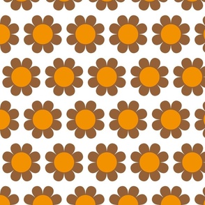 Comfy Marmalade - Flower Doodles Brown