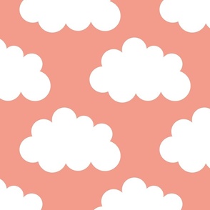 Comfy Marmalade - Fluffy clouds pink large